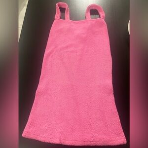 Hunza G dress, size one, stretches a lot, color bubble gum